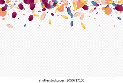 Colorful Splash Independence Panoramic Grey Background. Magic Decoration Dot Texture. Flying Pattern. Gradient Happy Backdrop.