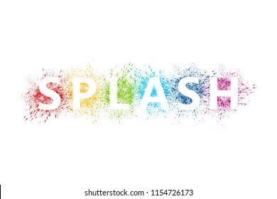 Colorful Splash Logo Template Design Vector, Emblem, Design Concept, Creative Symbol, Icon