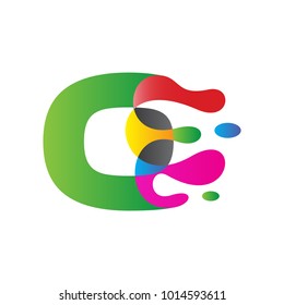 colorful splash number template