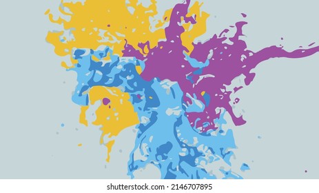 Colorful Splash Paint background  art Wallpaper 