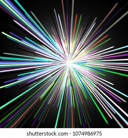 colorful splash vector stripes background