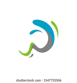 colorful splash of water logo design vector symbol and icon illustration