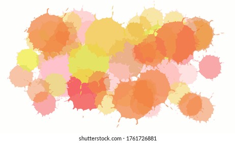 Colorful splash watercolor background design. Vector illustration for template, banner, wallpaper, flyer, poster, and more. Eps 10 illustration