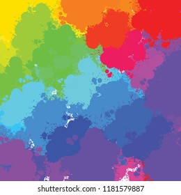 colorful splashes background. vector design for print decoration. CMYK color space.