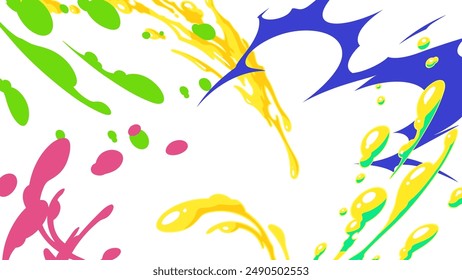 Colorful splashing water effect background_16:9