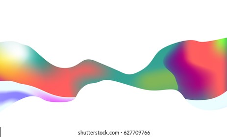 Colorful splashing wave vector background