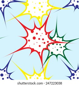 colorful splats pattern, abstract seamless texture, vector art illustration