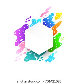 Colorful splatter background