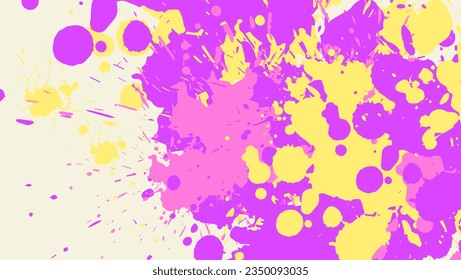 Colorful Splatter Paint Grunge Texture Design Background