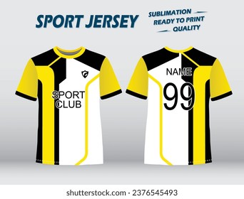 Colorful Sport Jersey Collection. Sublimation T Shirts. Vector. EPS 10