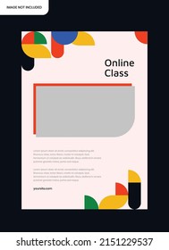 Colorful Sport Yoga Minimalist Simple Modern Flyer Poster Template