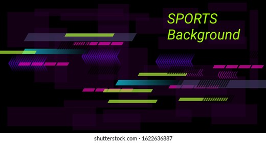 Colorful sports abstract vector background in modern style.  Modern design. Creative geometric wallpaper. Cover layout template. Color background. Brochure template.