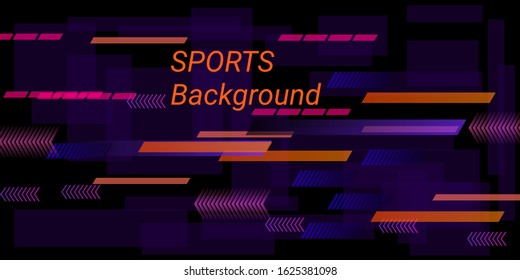 Colorful sports abstract vector background in modern style.  Modern design. Geometric vector template. Cover layout template. Color background. Brochure template.