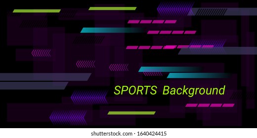 Colorful sports abstract vector background in modern style.  Modern design. Creative geometric wallpaper. Cover layout template. Color background. Brochure template.