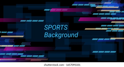 Colorful sports abstract vector background in modern style.  Abstract pattern design. Creative geometric wallpaper. Cover layout template. Color background. Brochure template.