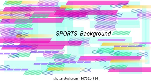 Colorful sports abstract vector background in modern style.  Modern design. Geometric vector template. Cover layout template. Color background. Brochure template.