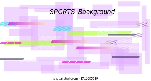 Colorful sports abstract vector background in modern style.  Abstract pattern design. Geometric vector template. Cover layout template. Color background. Brochure template.