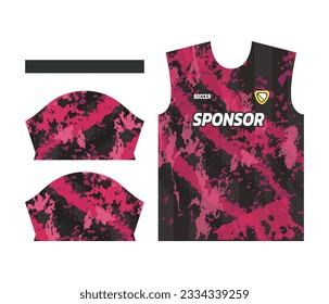 colorful sports jersey design for sublimation or soccer kit design for sublimation
