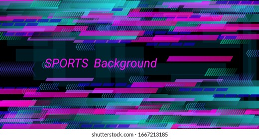 Colorful sports vector illustration. Abstract pattern design. Geometric vector template. Cover layout template. Color background. Brochure template.