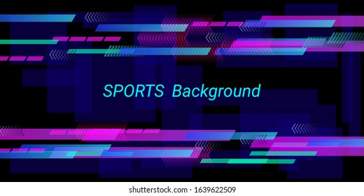 Colorful sports vector illustration. Modern design. Creative geometric wallpaper. Cover layout template. Communication poster.