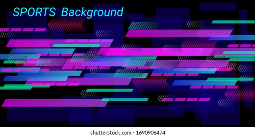 Colorful sports vector illustration. Modern design. Creative geometric wallpaper. Cover layout template. Communication poster.