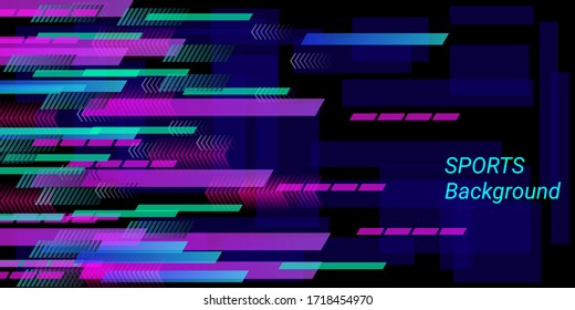 Colorful sports vector illustration. Modern design. Creative geometric wallpaper. Cover layout template. Communication poster.