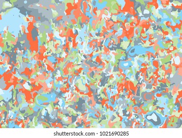 Colorful Spot Background. Abstract Background in Impressionism Style. Chaotic Spots. Colorful Abstraction. Spot Background for Wallpaper, Web Design, Textile, Fabric, Packaging Paper, Tablecloth. 