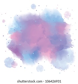 colorful spot, watercolor abstract hand painted background