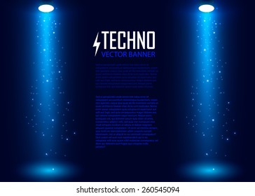 Colorful spotlight background. Vector illustration 