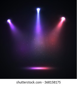 Colorful spotlight vector background. Eps10.