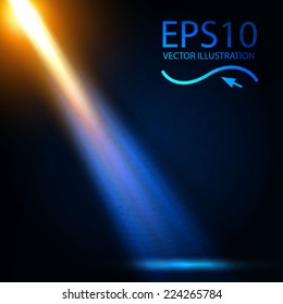 Colorful spotlight. Vector illustration