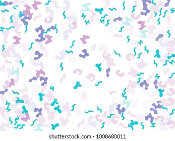 Colorful spots. Abstract print pattern. Vector illustration for celebration, party, holiday, invitation and Your project. Chaotic Decor. Modern Creative Style.