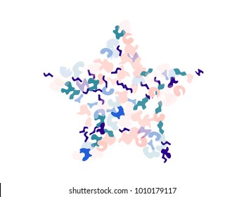 Colorful spots. Abstract print pattern. Vector illustration for celebration, party, holiday, invitation and Your project. Chaotic Decor. Modern Creative Style.