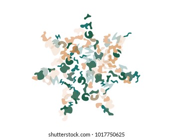 Colorful spots. Abstract print pattern. Vector illustration for celebration, party, holiday, invitation and Your project. Chaotic Decor. Modern Creative Style.