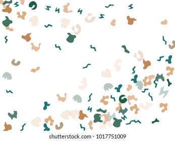 Colorful spots. Abstract print pattern. Vector illustration for celebration, party, holiday, invitation and Your project. Chaotic Decor. Modern Creative Style.