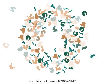 Colorful spots. Abstract print pattern. Vector illustration for celebration, party, holiday, invitation and Your project. Chaotic Decor. Modern Creative Style.