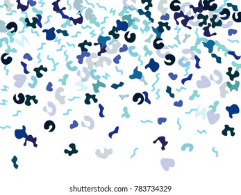 Colorful spots. Abstract print pattern. Vector illustration for celebration, party, holiday, invitation and Your project. Chaotic Decor. Modern Creative Style.