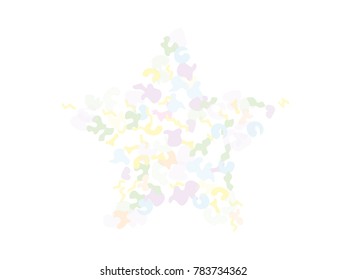 Colorful spots. Abstract print pattern. Vector illustration for celebration, party, holiday, invitation and Your project. Chaotic Decor. Modern Creative Style.