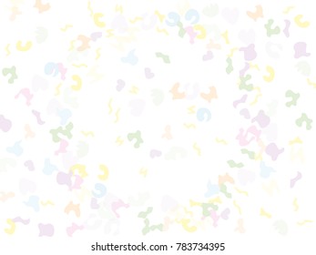 Colorful spots. Abstract print pattern. Vector illustration for celebration, party, holiday, invitation and Your project. Chaotic Decor. Modern Creative Style.