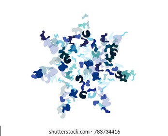 Colorful spots. Abstract print pattern. Vector illustration for celebration, party, holiday, invitation and Your project. Chaotic Decor. Modern Creative Style.