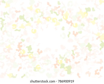 Colorful spots. Abstract print pattern. Vector illustration for celebration, party, holiday, invitation and Your project. Chaotic Decor. Modern Creative Style.