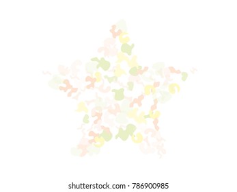 Colorful spots. Abstract print pattern. Vector illustration for celebration, party, holiday, invitation and Your project. Chaotic Decor. Modern Creative Style.