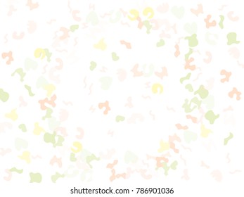 Colorful spots. Abstract print pattern. Vector illustration for celebration, party, holiday, invitation and Your project. Chaotic Decor. Modern Creative Style.