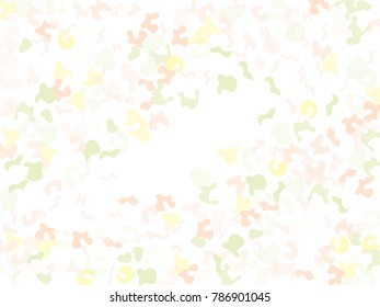Colorful spots. Abstract print pattern. Vector illustration for celebration, party, holiday, invitation and Your project. Chaotic Decor. Modern Creative Style.