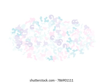 Colorful spots. Abstract print pattern. Vector illustration for celebration, party, holiday, invitation and Your project. Chaotic Decor. Modern Creative Style.