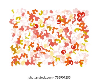 Colorful spots. Abstract print pattern. Vector illustration for celebration, party, holiday, invitation and Your project. Chaotic Decor. Modern Creative Style.