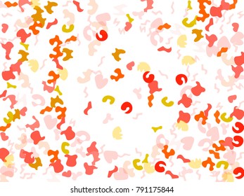 Colorful spots. Abstract print pattern. Vector illustration for celebration, party, holiday, invitation and Your project. Chaotic Decor. Modern Creative Style.