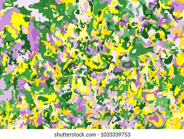 Colorful Spots Background. Abstract Wallpaper in Impressionism Style. Chaotic Abstract Background for Wallpaper, Web Design, Textile, Fabric, Packaging Paper, Tablecloth.