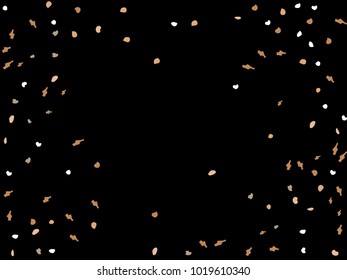 Colorful spots. Black background. Abstract print pattern. Vector illustration for celebration, party, holiday, invitation and Your project. Chaotic Decor. Modern Creative Style.
