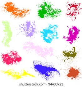 Colorful spots vector